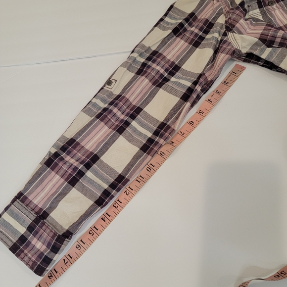 Carhartt 102262 Women's Dodson Long Sleeve Plaid Shirt Size Large 12-14 Oversize - Picture 9 of 14